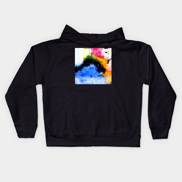 Abstract art Kids Hoodie by TAMOH65